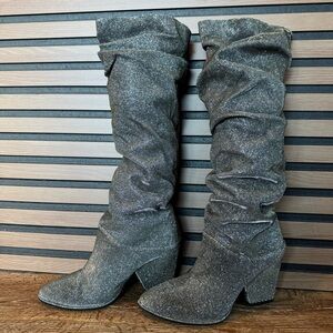 Stuart Weitzman Sparkly Over the Knee Boots